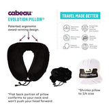 Cabeau almohada de viaje de espuma viscoelástica con la evolución - lavable, funda aterciopelada